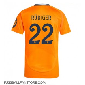 Real Madrid Antonio Rudiger #22 Replik Auswärtstrikot 2024-25 Kurzarm